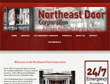 Tablet Screenshot of northeastdoorcorp.com